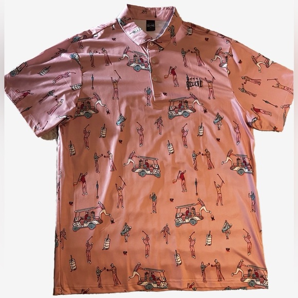 NWT Believe Pink Polo, Men’s Size Large - Picture 2 of 6